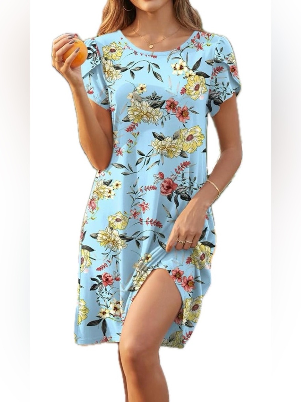 HOTGIFT Midi Dress. Size L.